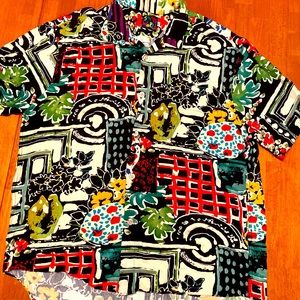 JAMS WORLD Hawaiian Abstract Floral 90s VINTAGE